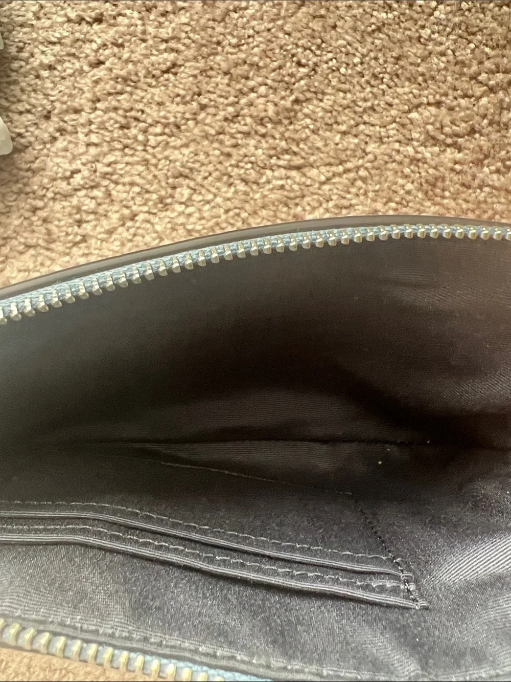 Coach Blue Leather Wristlet with Signature 'C' - Picture 5 of 8